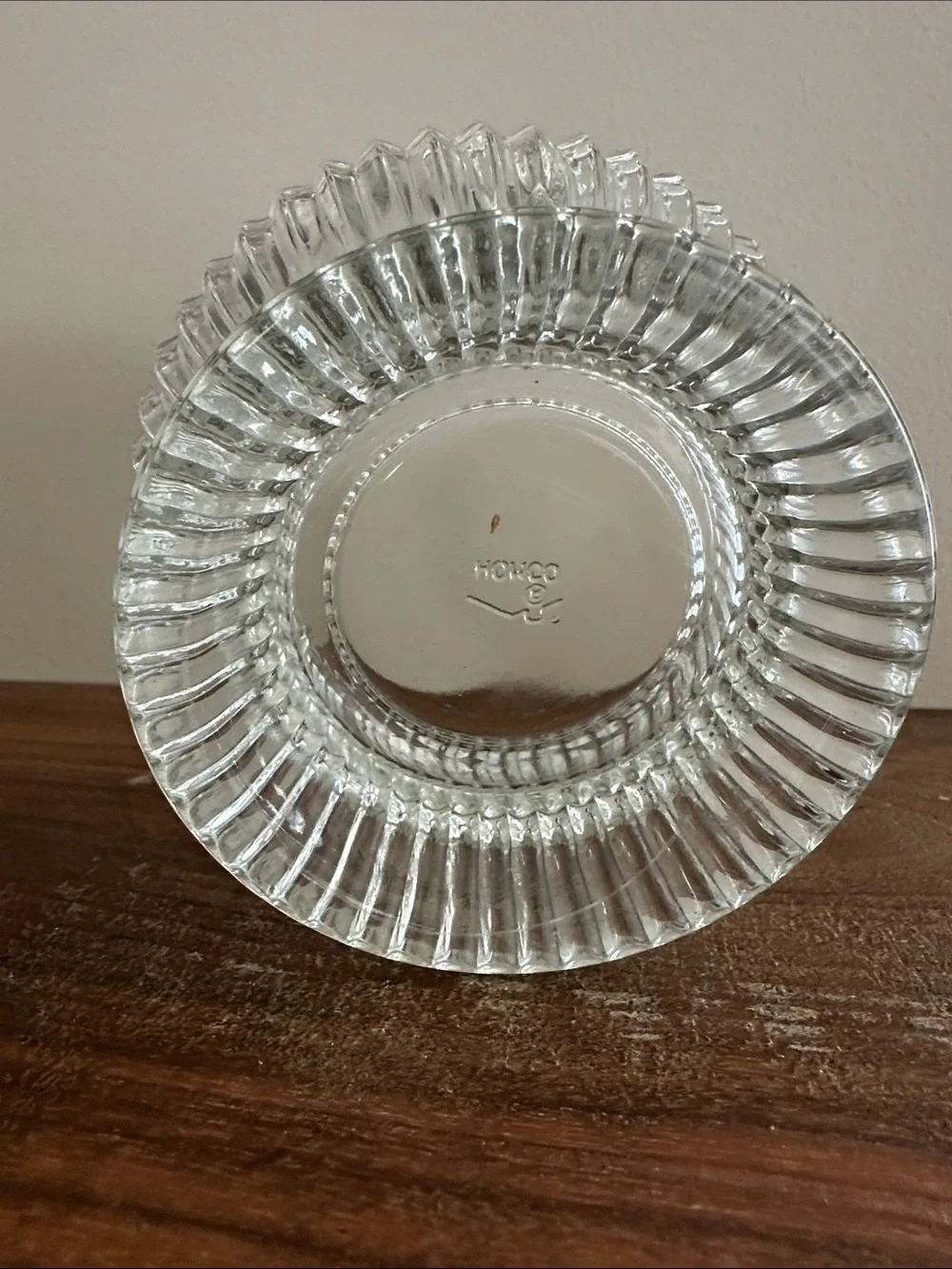 Vintage Homco Clear Ribbed Glass Fairy Lamp - 3 pcs (Authentic Mark)